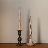 Autumn Plume Hand Painted Candle Duo